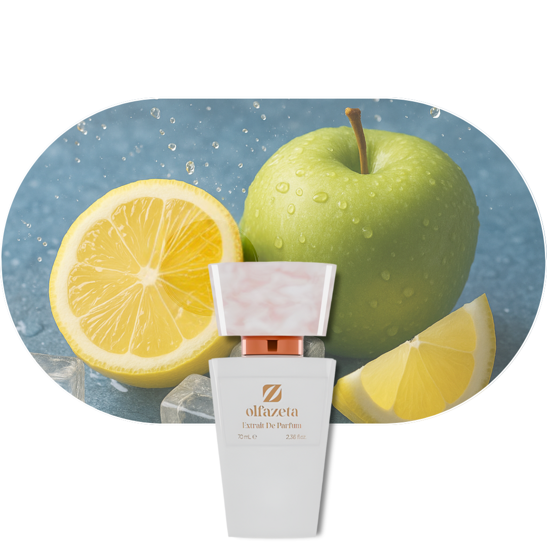 Chogan Parfum 11 mit frischen Noten von Apfel, Zitrone und Moschus in elegantem weißen Flakon