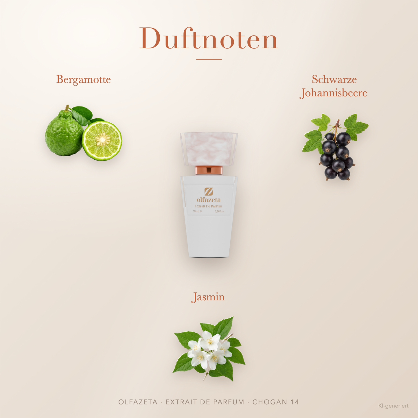 Chogan Parfum 14 Statement – Extrait de Parfum für Damen mit Bergamotte und Grüne Noten – Produktansicht 2