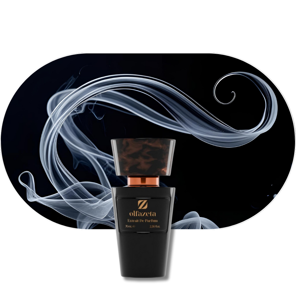 Chogan Parfum 16 schwarzer Flakon mit Rauch und holzig-würzig-sinnlichem Duft