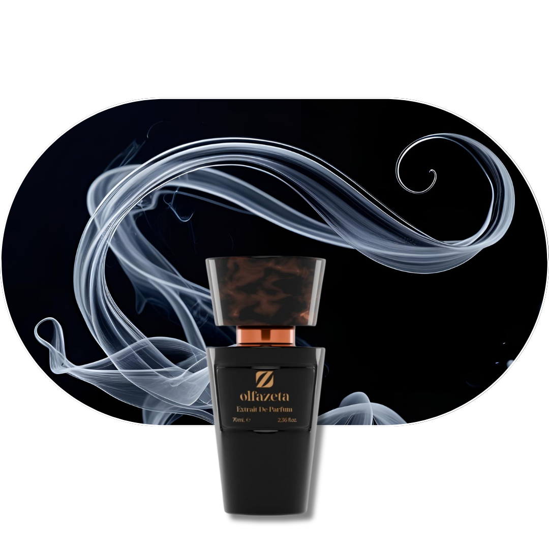 Chogan Parfum 16 schwarzer Flakon mit Rauch und holzig-würzig-sinnlichem Duft