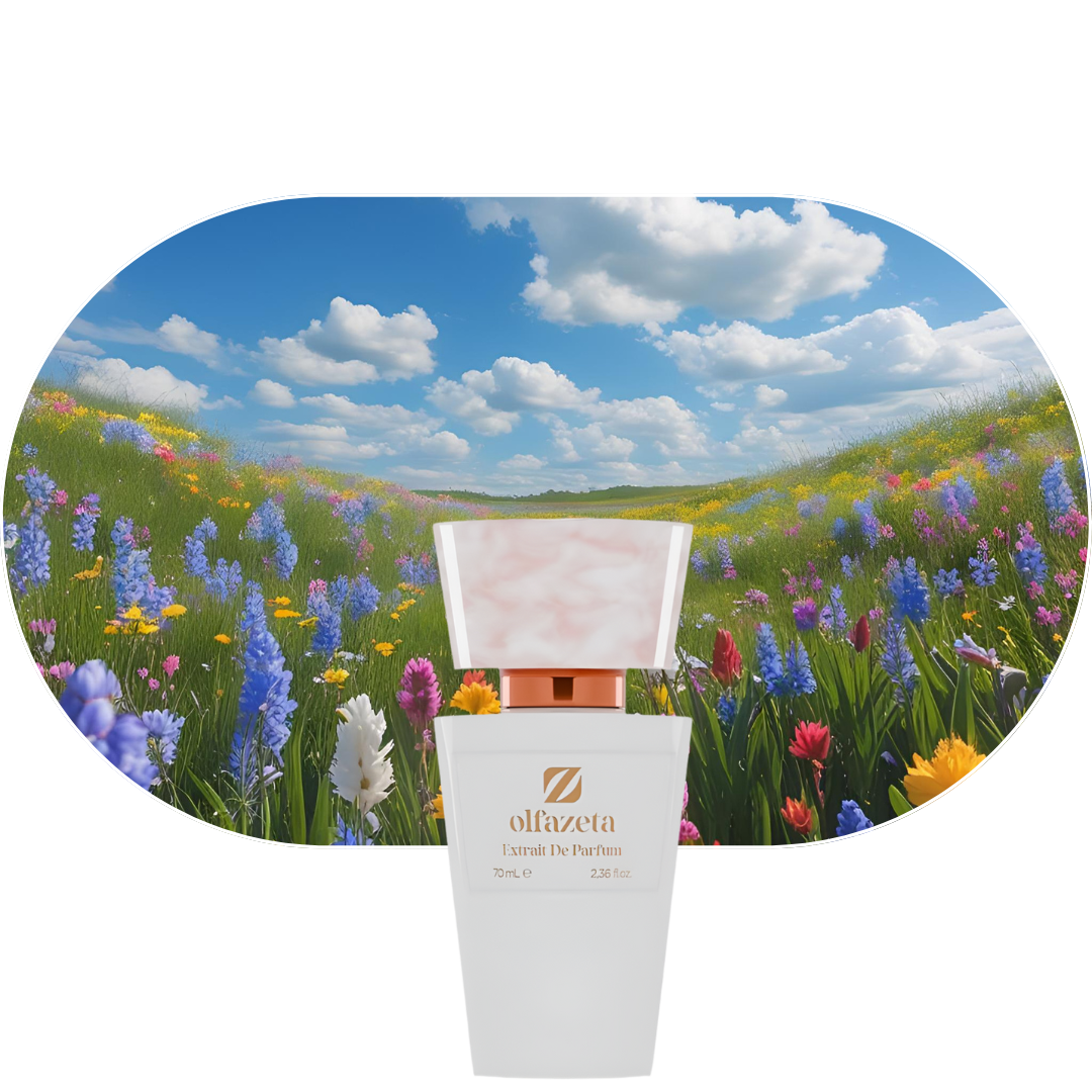 Chogan Parfum 39 mit frischen Noten von Mandarinorange, wilden Erdbeeren, Jasmin, Rose, Ambra und Sandelholz, inspiriert von einer blühenden Frühlingswiese.