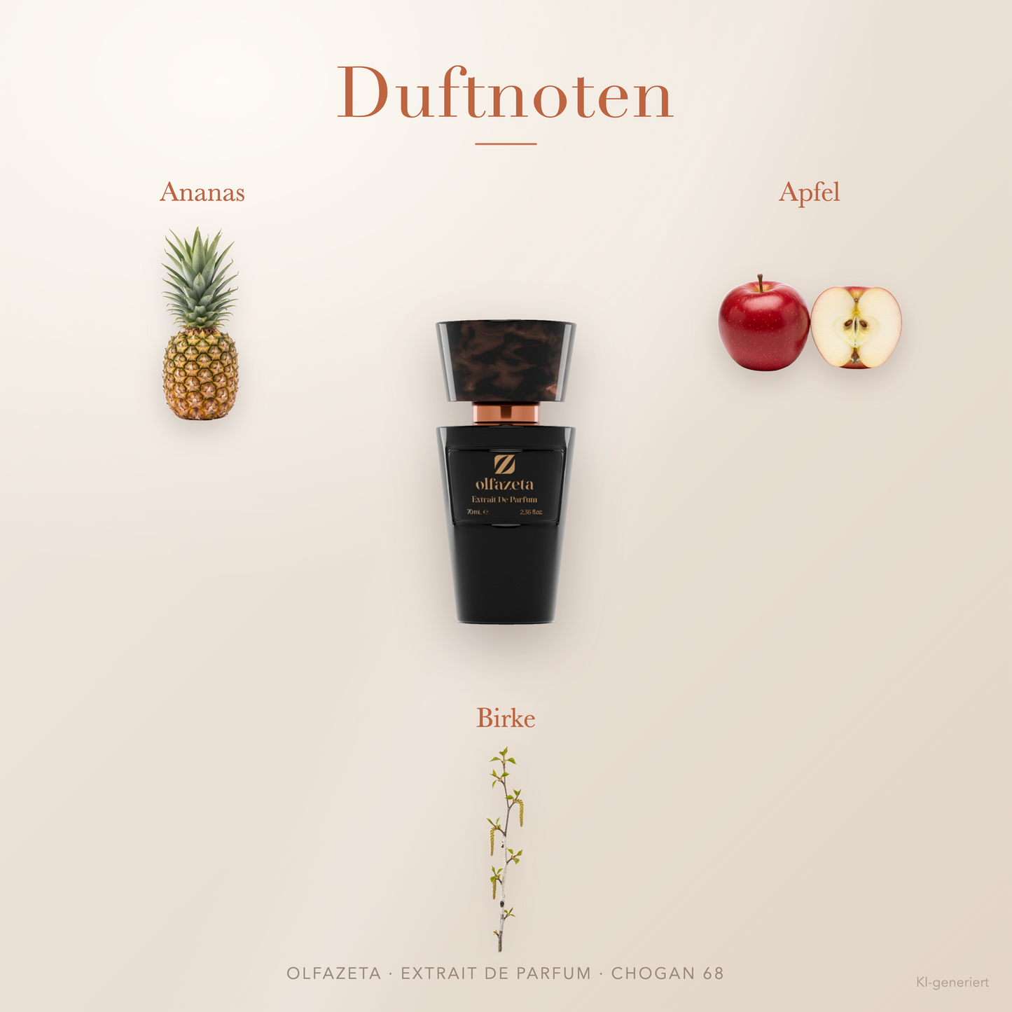 Chogan Parfum 68 Glory For Him – Extrait de Parfum für Herren mit Ananas und Apfel – Produktansicht 2