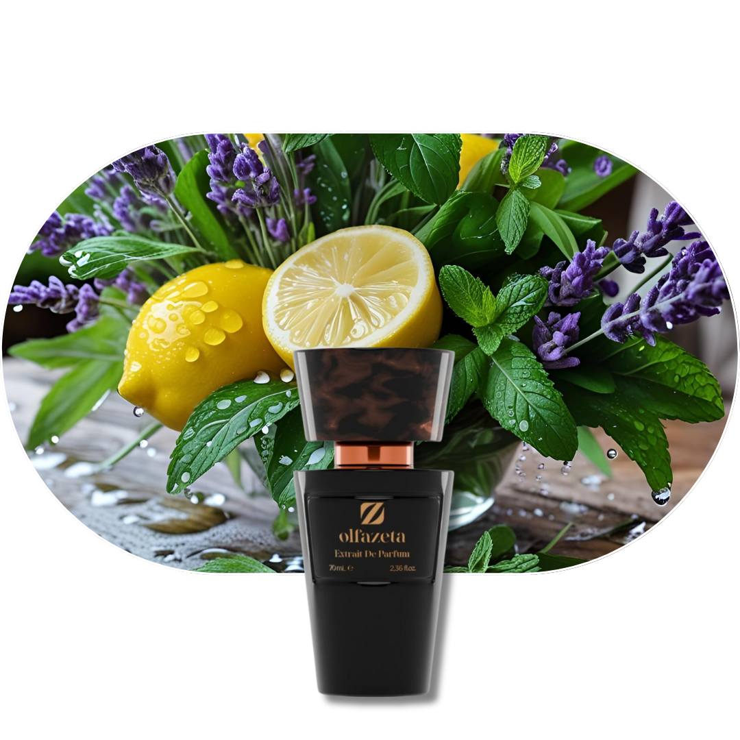 Chogan Parfum 87 mit holziger Duftkomposition aus Ingwerblüte, Lavendel, Minze, Zitrone, Apfel, Geranie, Kardamom, Wacholder, Amberwood, Tonkabohne und Vetiver.