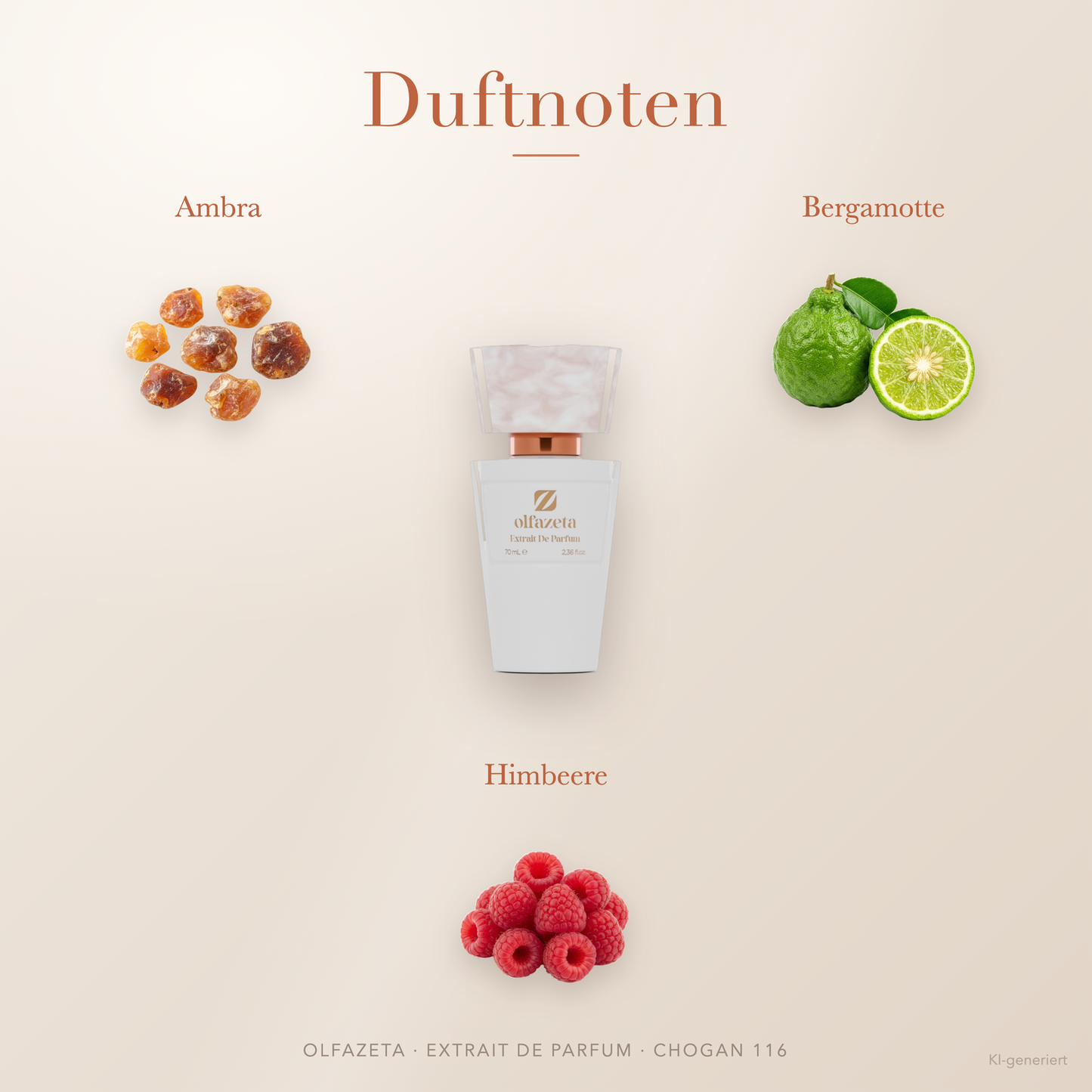 Chogan Parfum 116 Declare – Extrait de Parfum für Damen mit Bergamotte und Himbeere – Produktansicht 2