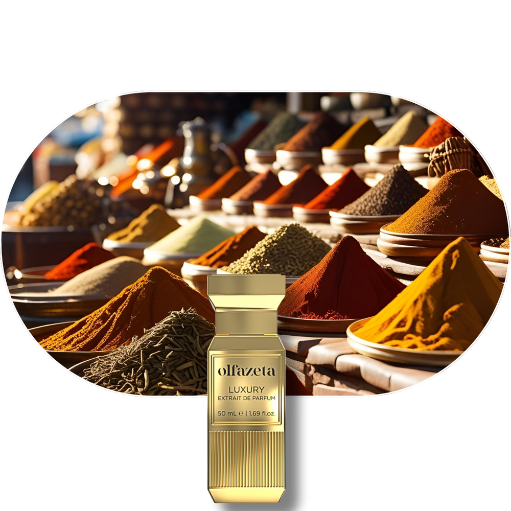 Chogan Parfum 117 mit warmen orientalischen Gewürznoten, Tabakblüte, Vanille, Kakao und holzigen Akzenten.