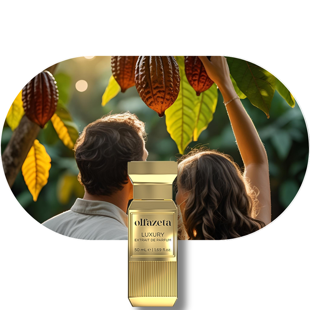 Chogan Parfum 124 luxuriöses Unisex-Parfum mit Kakaofrucht, Ambergris und Mandelnoten.