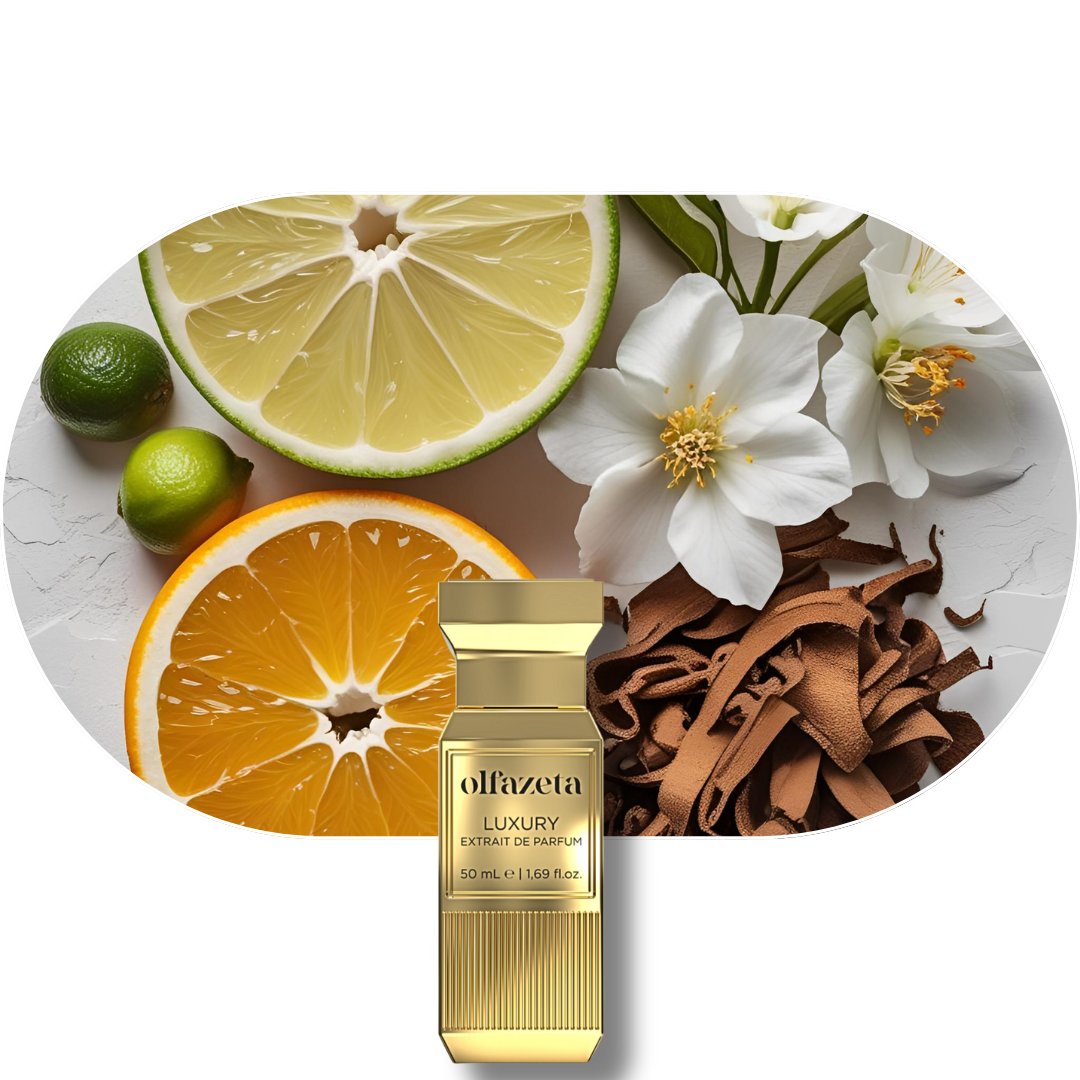 Chogan Parfum mit frischen Zitrusnoten, blumigen Herztönen und warmer Tabak- und Wildlederbasis.