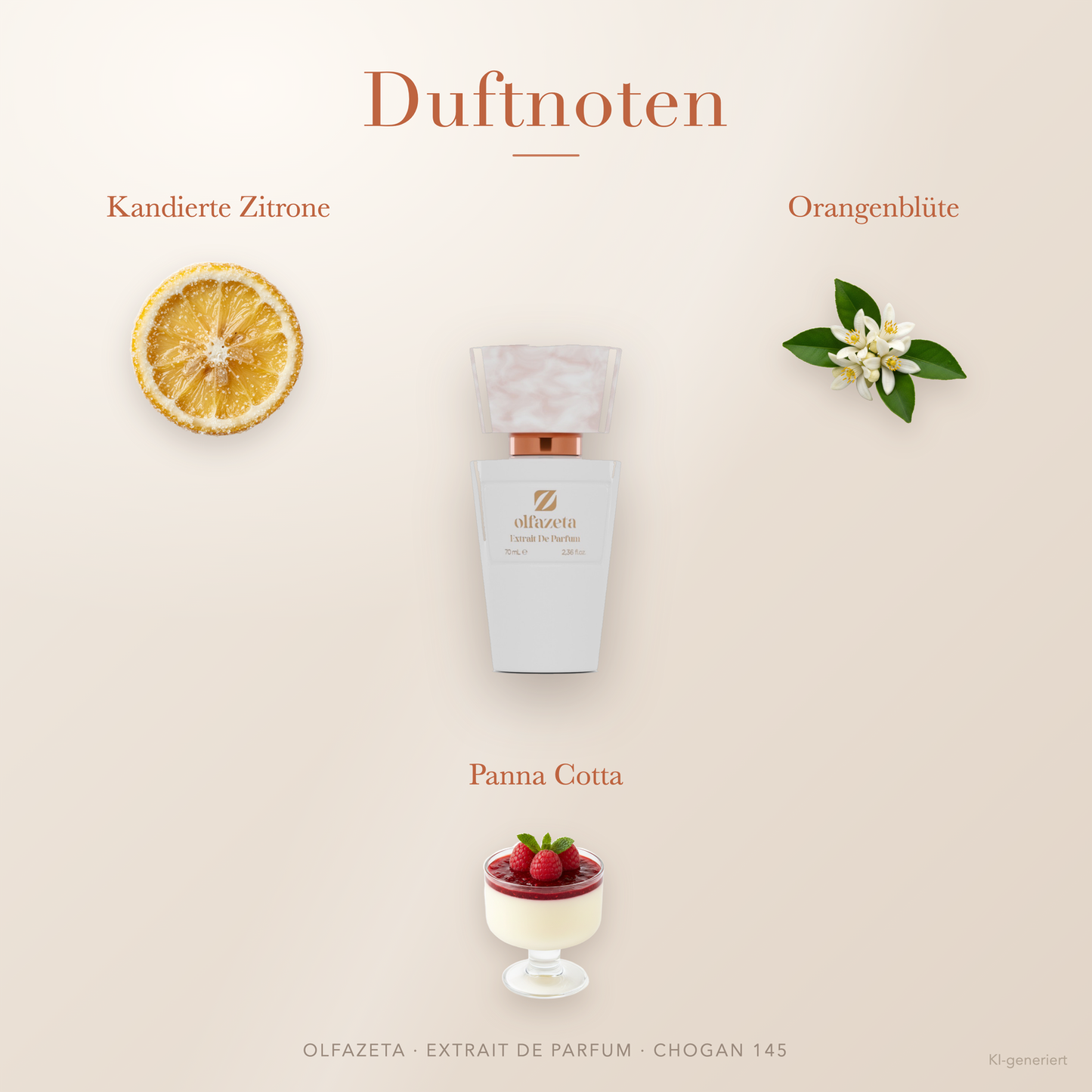 Chogan Parfum 145 Forever Yours – Extrait de Parfum für Damen mit Kandierte Zitrone und Orangenblüte – Produktansicht 2