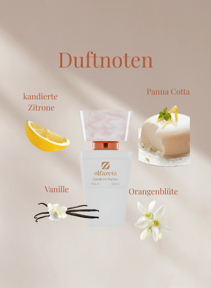 Chogan Parfum 145 Flakon mit Duftnoten Kandierte Zitrone, Orangenblüte, Panna Cotta und Vanille