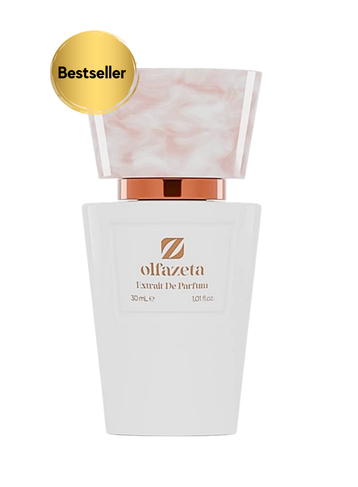 
                  
                    Olfazeta Extrait De Parfum Damen – Bestseller Duft für Frauen im stilvollen weißen Flakon mit rosé-marmorierter Kappe, 30 ml
                  
                