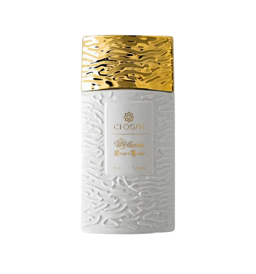 Chogan Parfum weißer Flakon mit goldenem Deckel in 35 ml