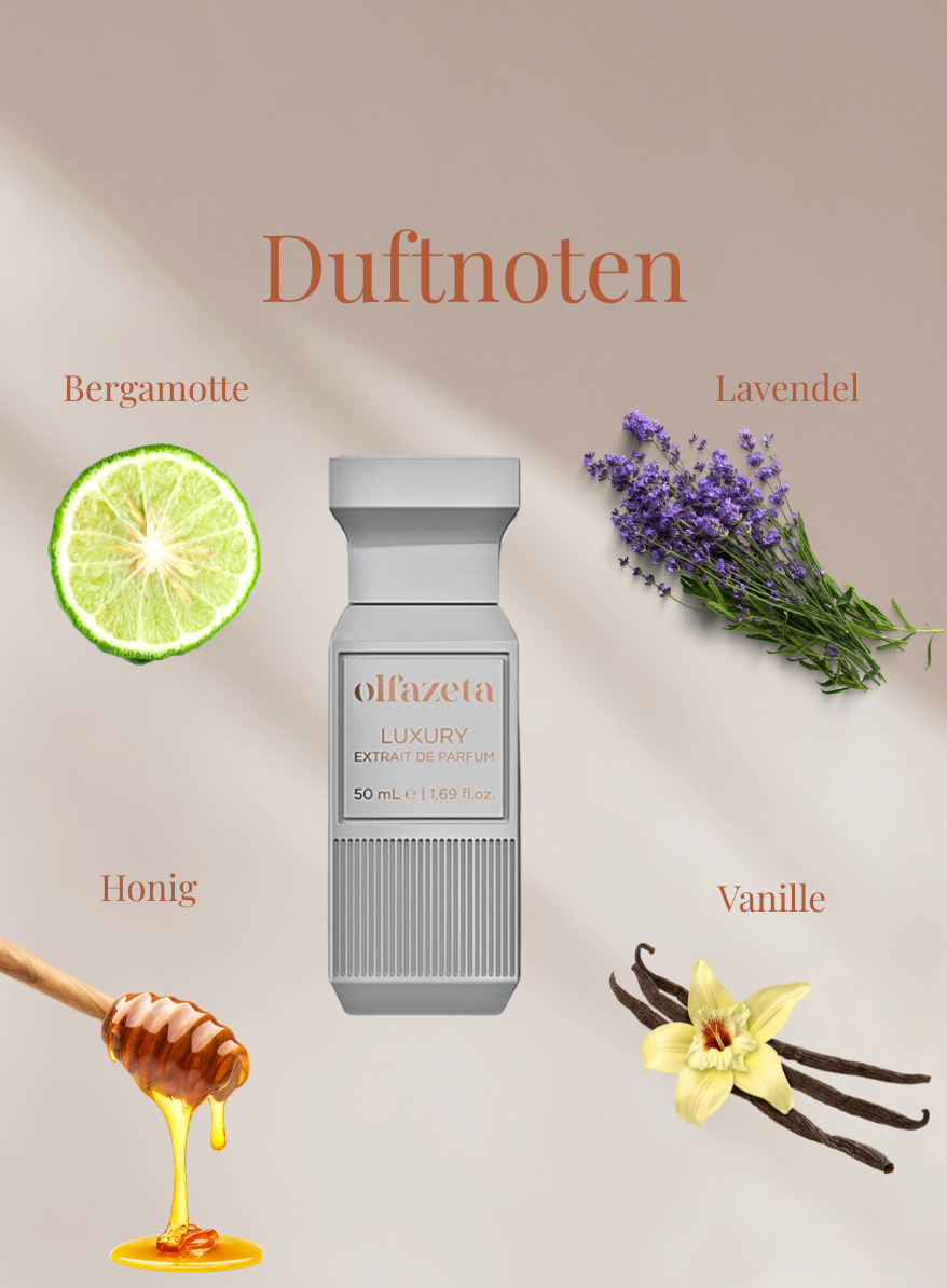 Chogan Parfum 137 mit Duftnoten aus Bergamotte, Lavendel, Honig und Vanille, sinnliches Parfüm inspiriert von Sizilien.