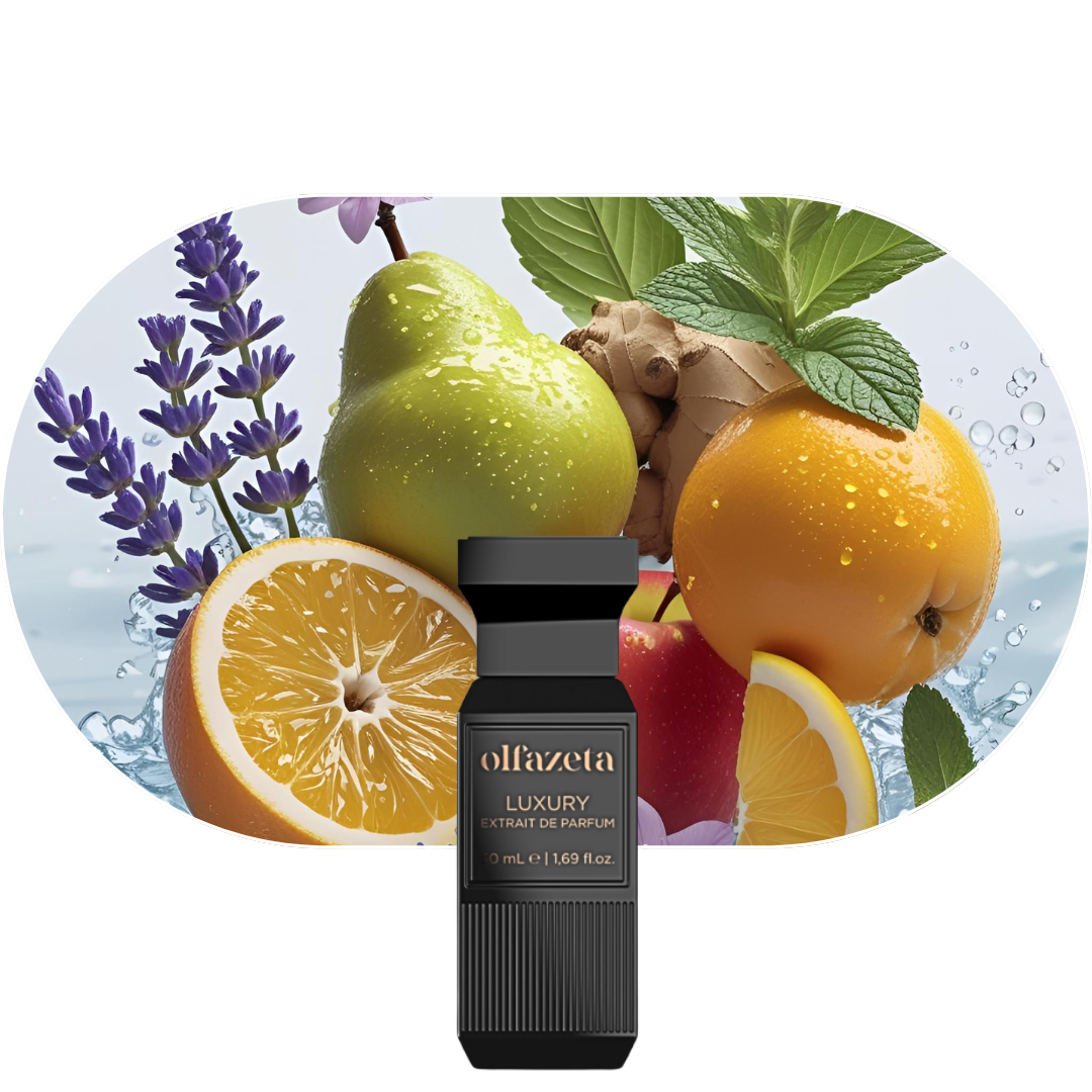 Herrenparfüm Chogan Parfum Event23 mit frischen Zitrusnoten, Lavendel, Früchten und würzigem Kardamom, sinnliche Basis aus Moschus, Vanille und Ambra.